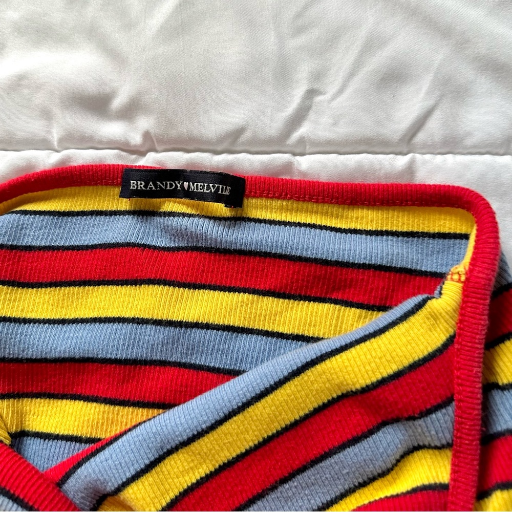 Brandy Melville Striped Halter Top - Picture 3 of 3